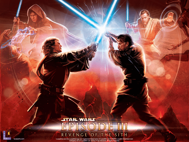 Star Wars: Episode III Revenge of the Sith title screen for Xbox
